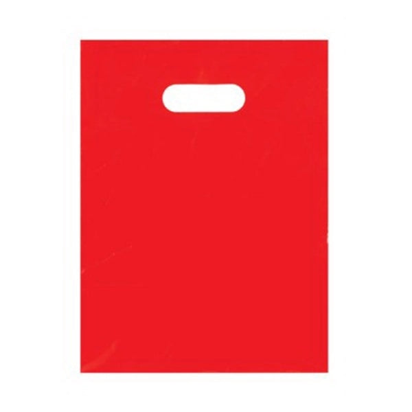 Colored Die Cut Merchandise Bag (9" x 12")