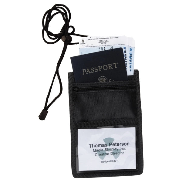 8 Function Tradeshow Badge Holder, Neck Wallet & Travel Pack