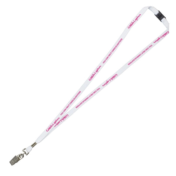 3/8" Silkscreen Lanyard with Breakaway Release