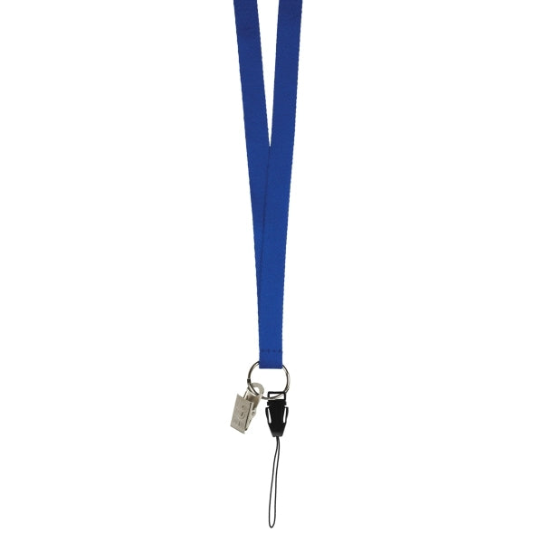 3/8" Import Air Ship Supersoft Polyester Silkscreen Lanyard