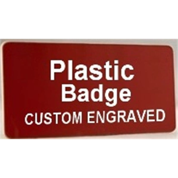 TopLine Hard Plastic Name Tag
