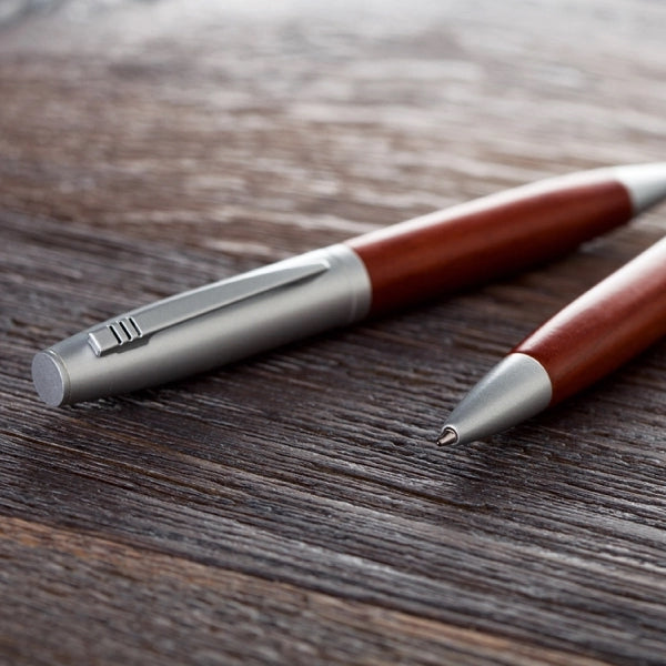 Wood Twist Action Ballpoint Pen