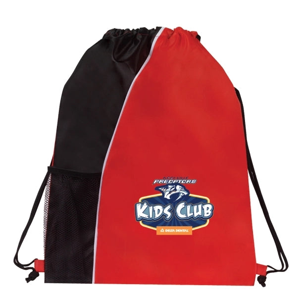 Colorblock Drawstring Backpack