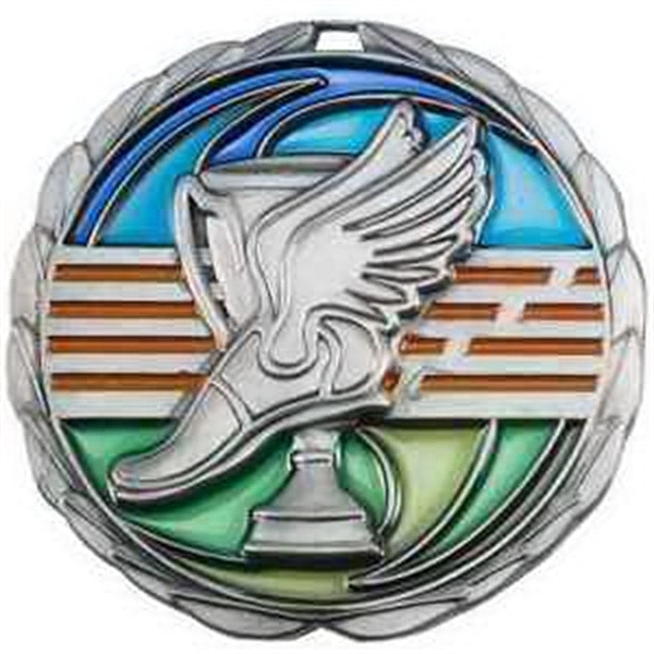 2 1/2" Track Color Epoxy Medal