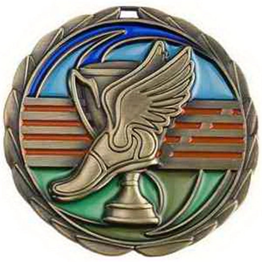 2 1/2" Track Color Epoxy Medal