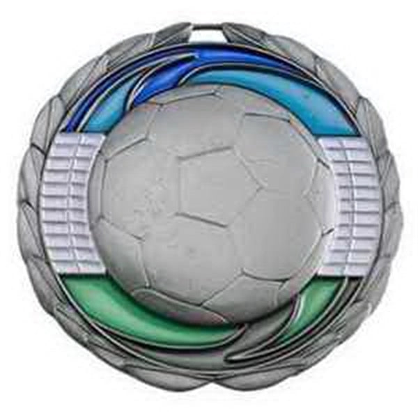 2 1/2" Soccer Color Epoxy Medal