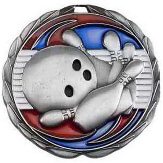 2 1/2" Bowling Color Epoxy Medal