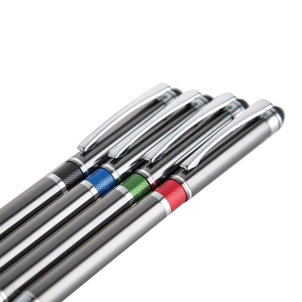 Gunmetal push open stylus pen