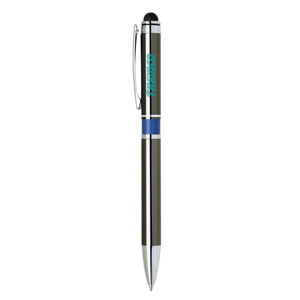Gunmetal push open stylus pen