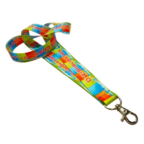 1" Full Color Sublimation Lanyard