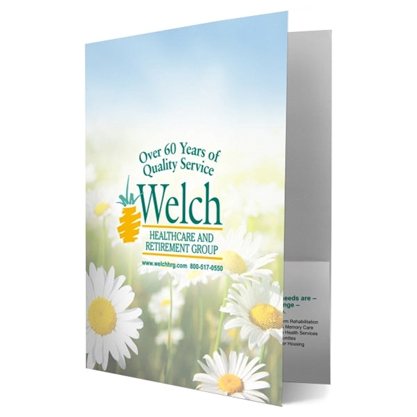 Full Color Pocket Folder - Matte Laminate Finish