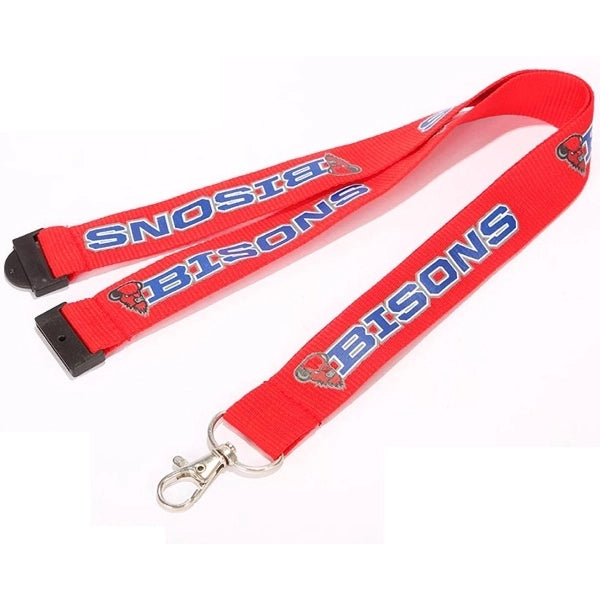 5/8" Polyester Lanyards with Safety Breakaway Badge Holder