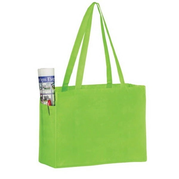 Side Pocket Tote Bag - Screen Print
