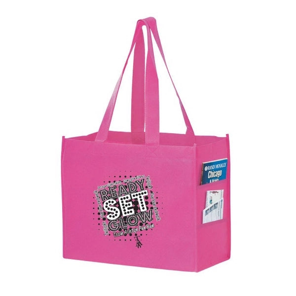 Side Pocket Tote Bag - Screen Print
