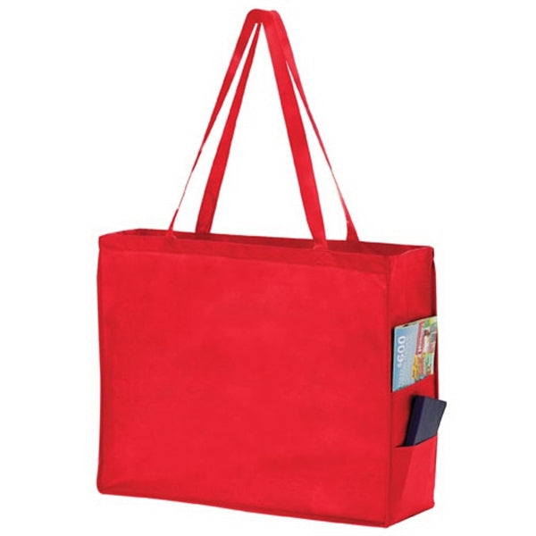 Side Pocket Tote Bag - Screen Print
