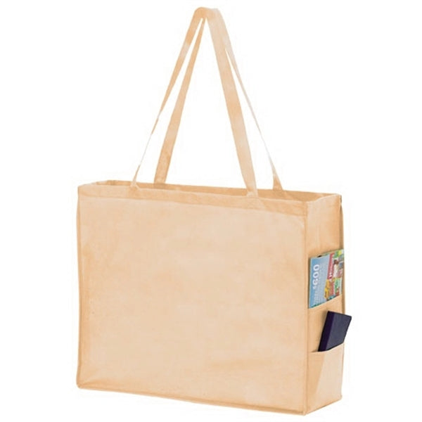 Side Pocket Tote Bag - Screen Print