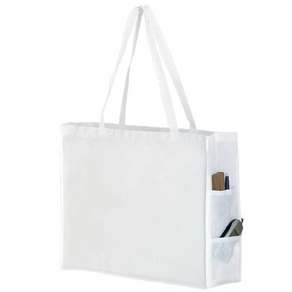Side Pocket Tote Bag - Screen Print