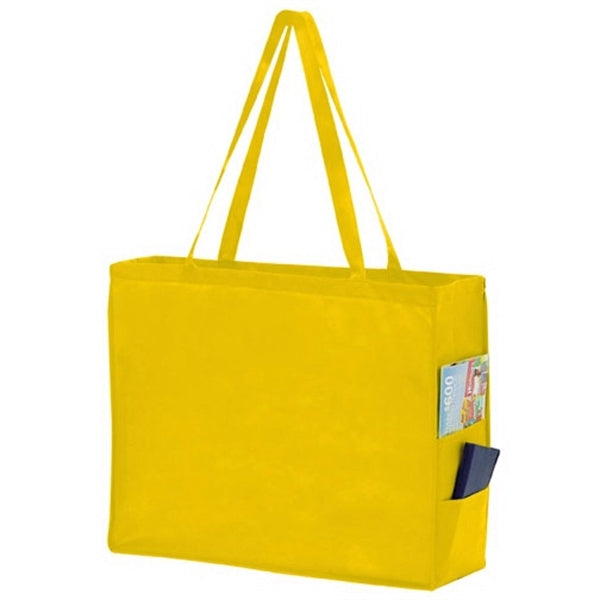 Side Pocket Tote Bag - Screen Print