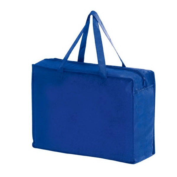 Non-Woven Large Zipper Tote - Screen Print