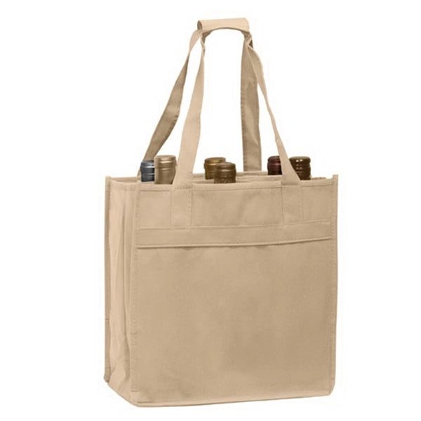 Wine Tote - 6 Bottle Bag - Screen Print