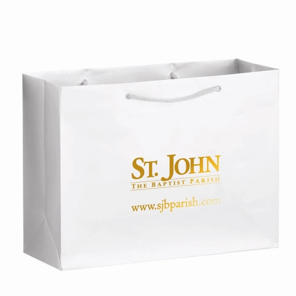 Gloss Laminated Euro Tote Bag - Foil Stamp