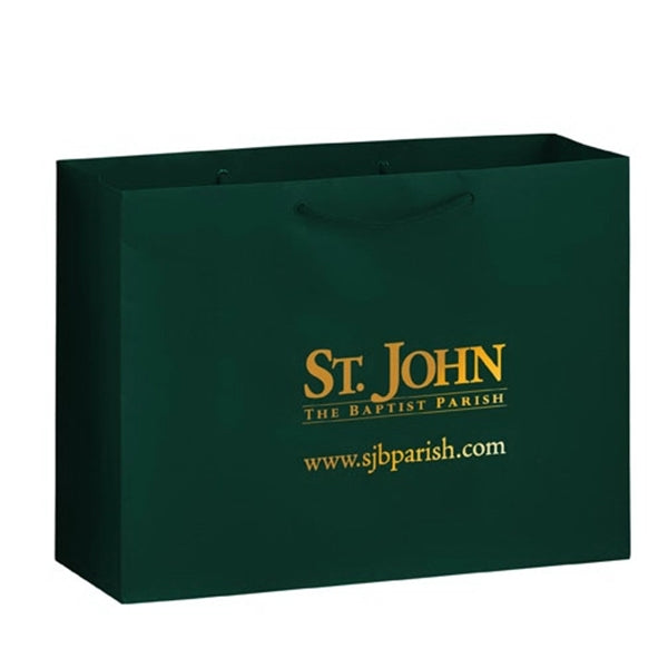 Matte Laminated Euro Tote Bag - Foil Stamp