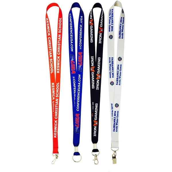 5/8" Polyester Badge Reel Lanyard Combo w/ Safety Breakaway