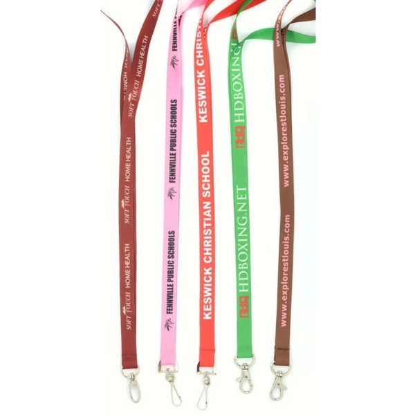 1/2" Polyester Badge Reel Lanyard Combo w/ Safety Breakaway