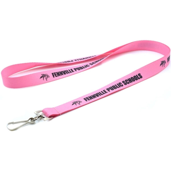 5/8" (15mm) Polyester Dye Sublimated Lanyard School ID Badge