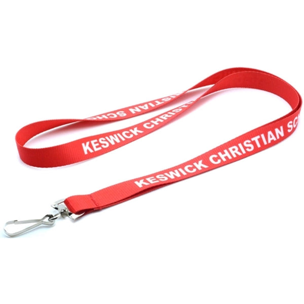 5/8" (15mm) Polyester Dye Sublimated Lanyard School ID Badge