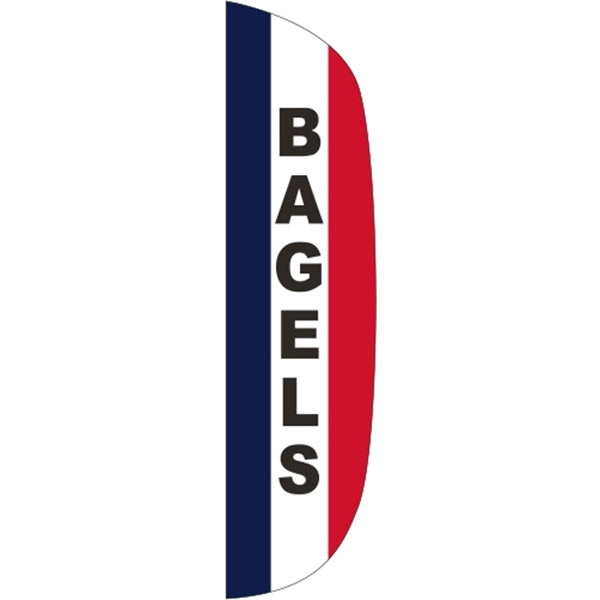 3' x 12' Message Flutter Flag - Bagels