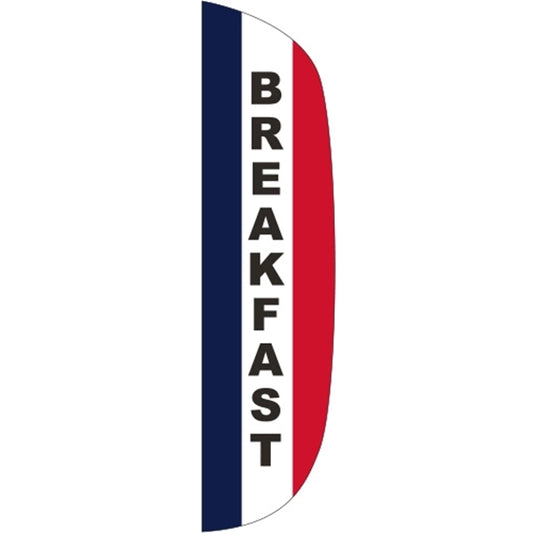 3' x 15' Message Flutter Flag - Breakfast