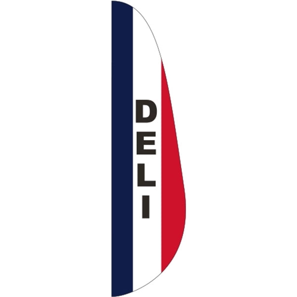 3' x 12' Message Feather Flag - Deli