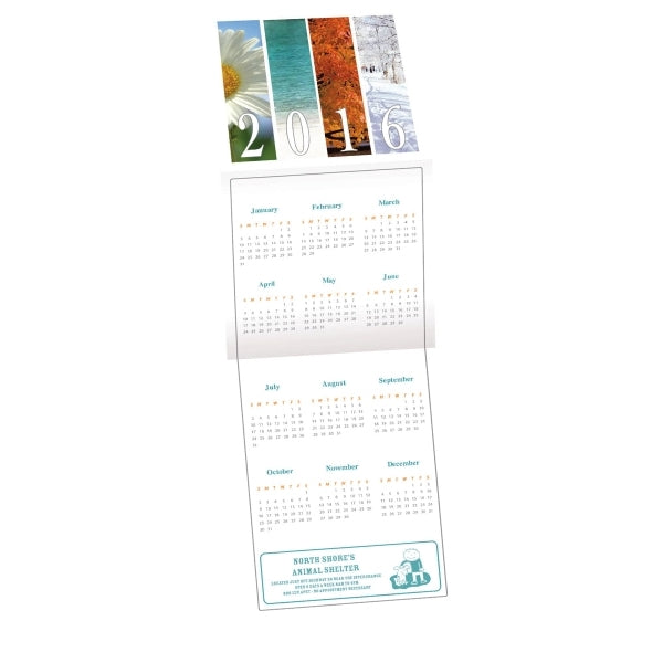 Seasons Theme Trifold Calendar