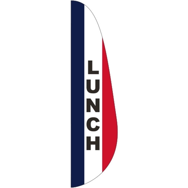 3' x 15' Message Feather Flag - Lunch