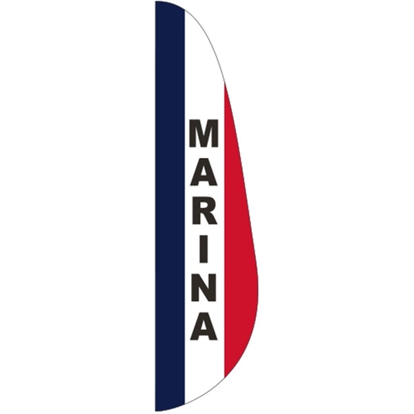 3' x 15' Message Feather Flag - Marina