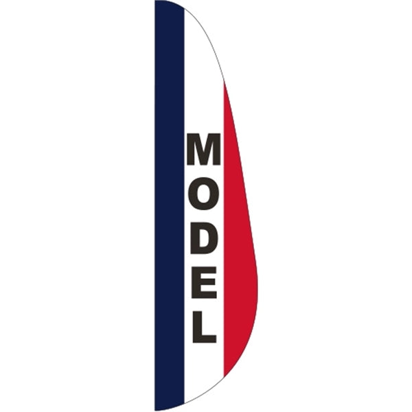 3' x 15' Message Feather Flag - Model