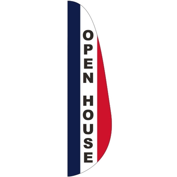 3' x 15' Message Feather Flag - Open House