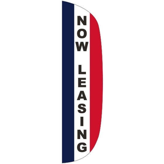 3' x 12' Message Flutter Flag - Now Leasing