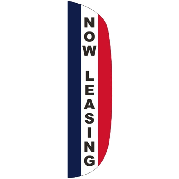 3' x 15' Message Flutter Flag - Now Leasing