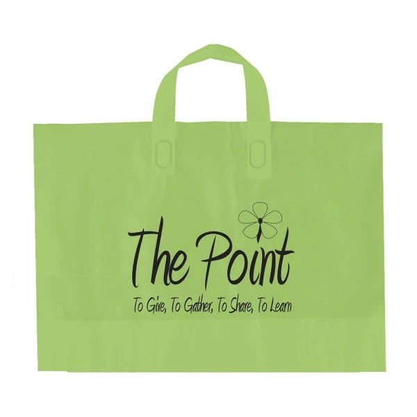Color Frosted Soft Loop Handle Bags