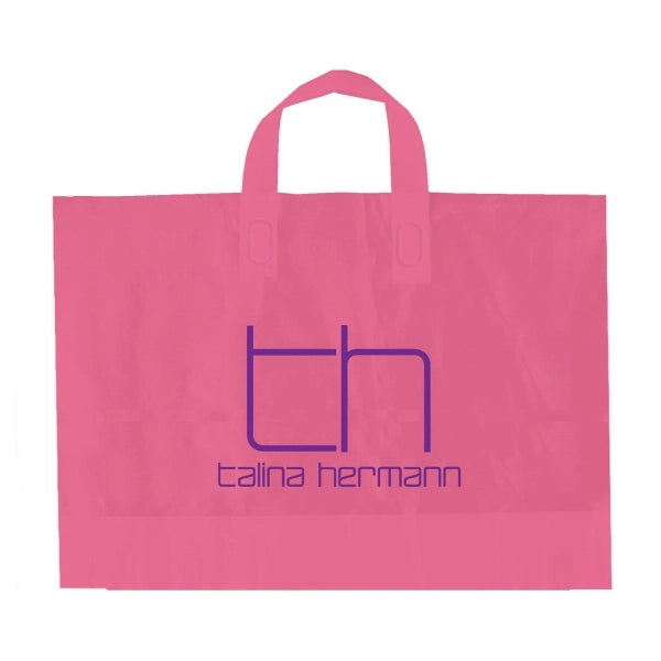 Color Frosted Soft Loop Handle Bags