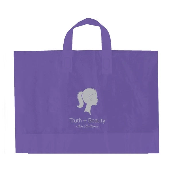 Color Frosted Soft Loop Handle Bags