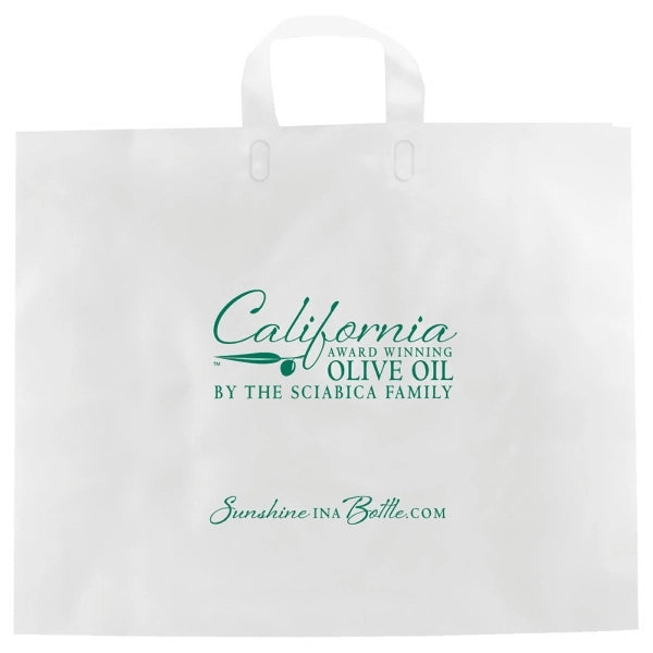 Color Frosted Soft Loop Handle Bags