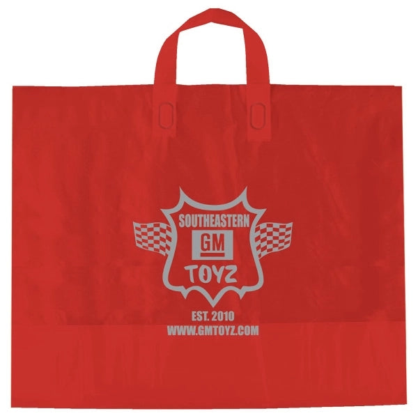 Color Frosted Soft Loop Handle Bags