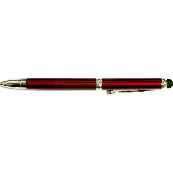 Blue & Black Ink Metal Pen with Stylus and Case
