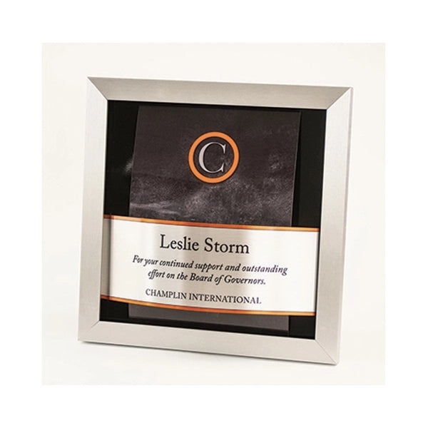 Framed Metal Duo Arc Plaques