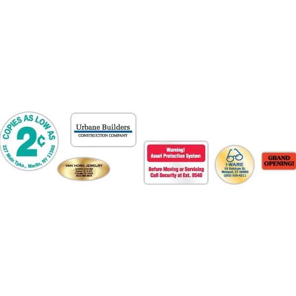 Labels - Rectangle Shape