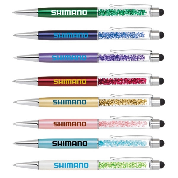 Crystalline III Ballpoint Pen with Stylus