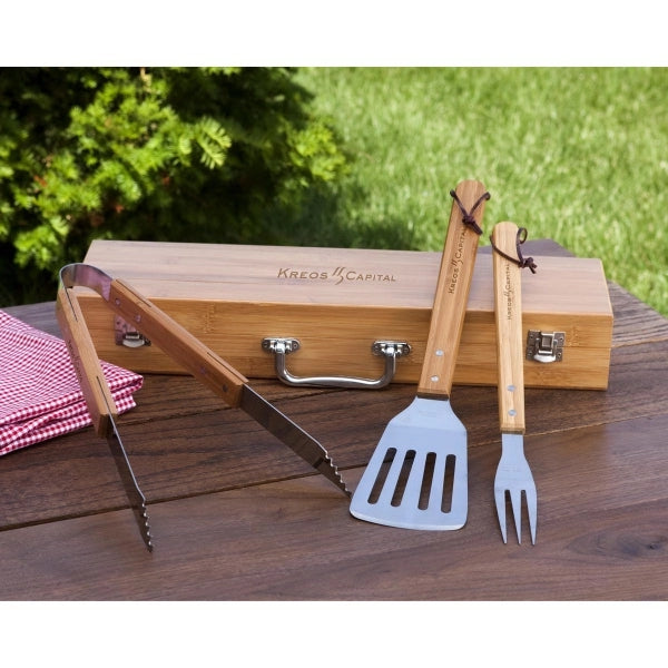 Ally Bamboo BBQ Set